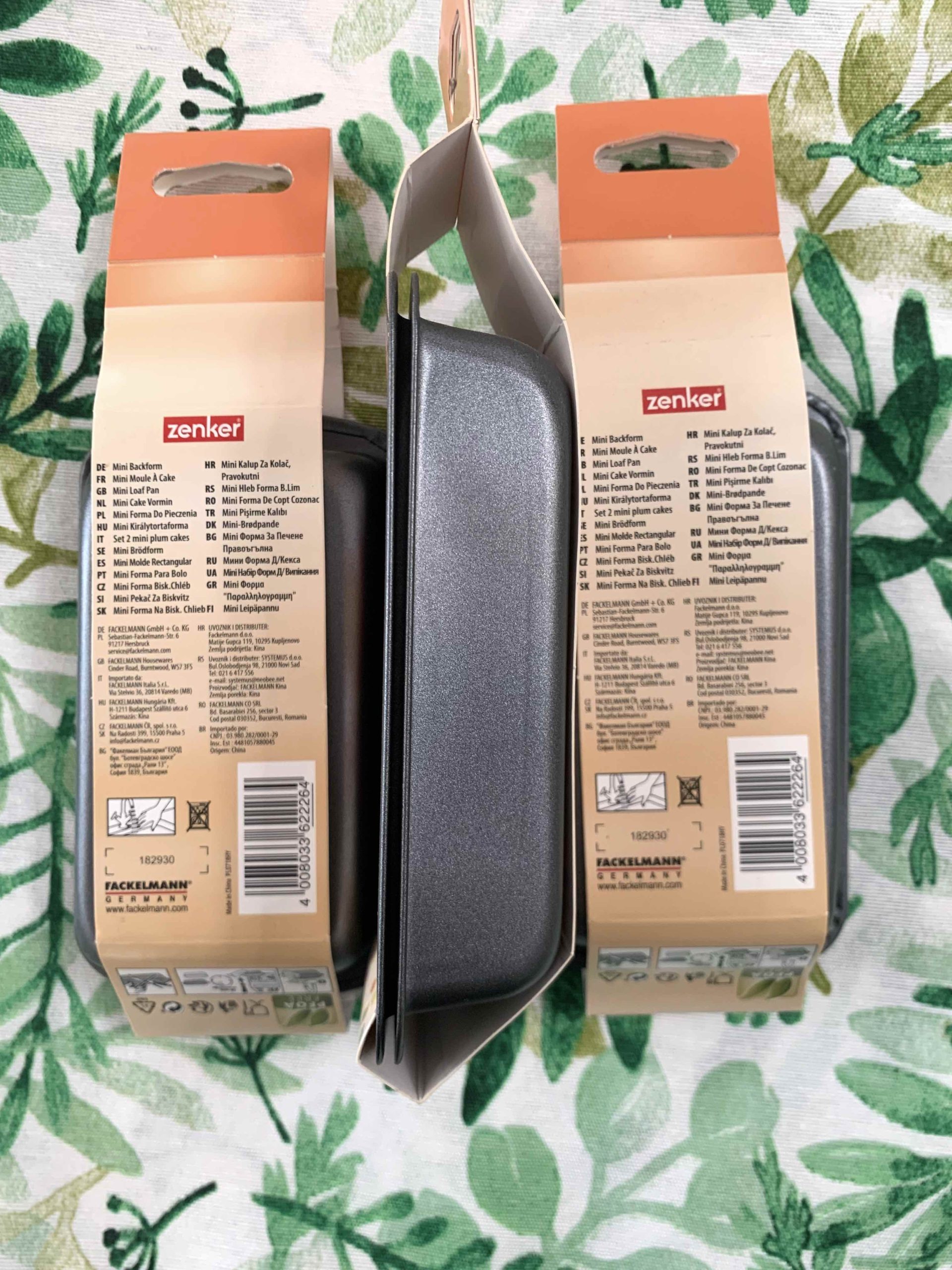 ZENKER SET 2 MINI STAMPO PLUM CAKES