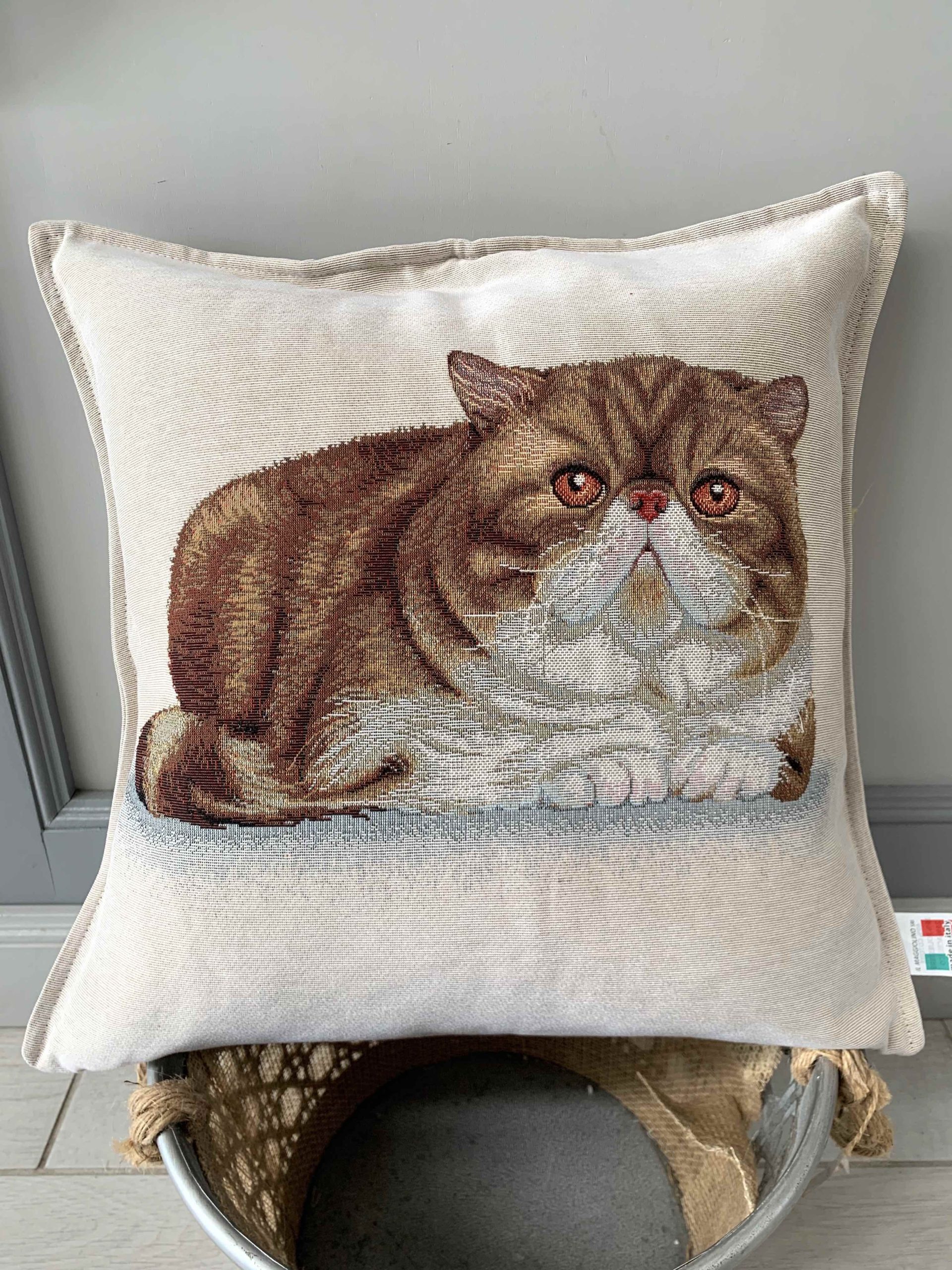 CUSCINO ARREDO GATTO EXOTIC