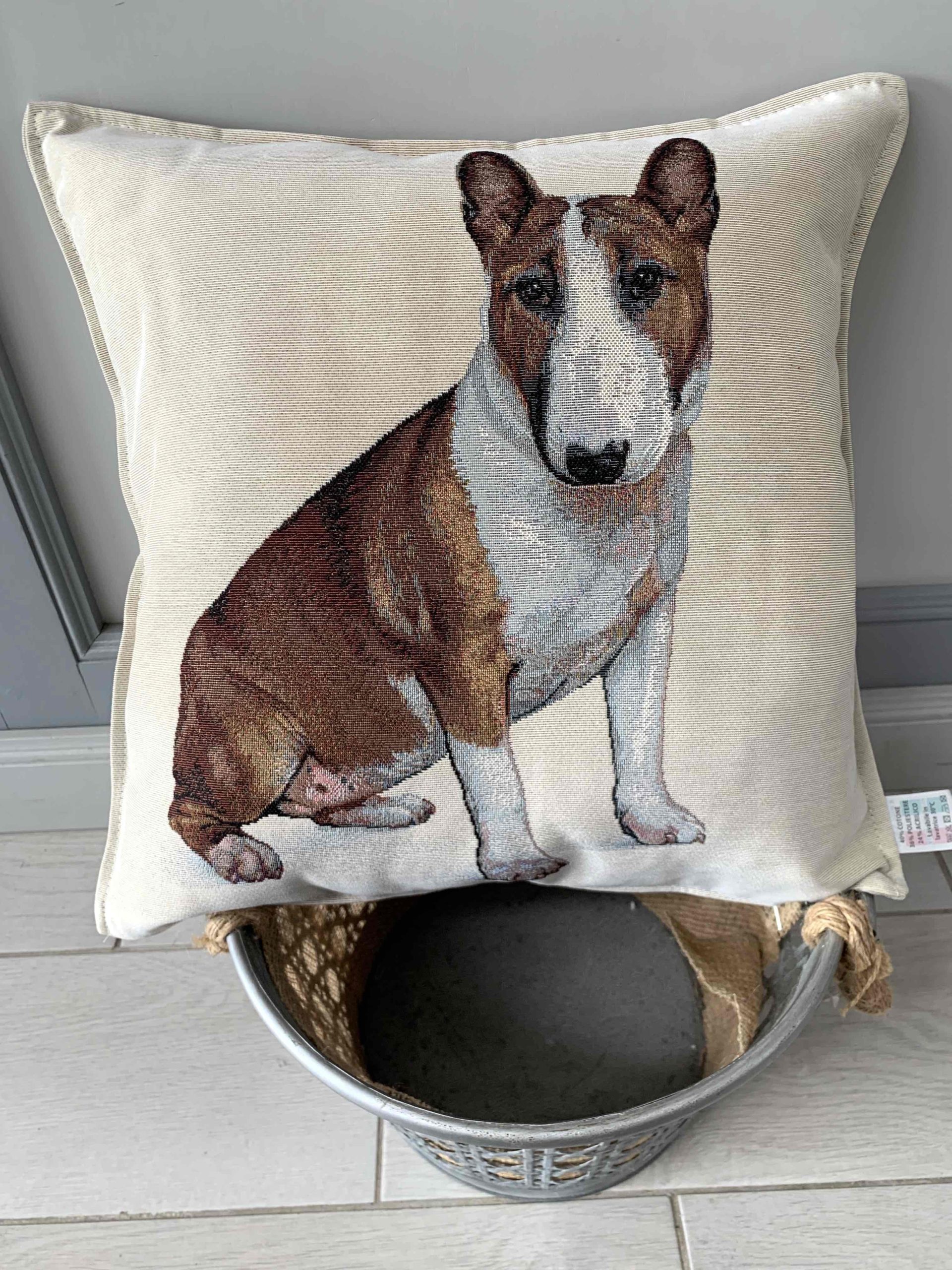CUSCINO ARREDO BULL TERRIER