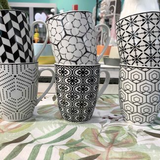 MUG GEOMETRICO BIANCA E NERA