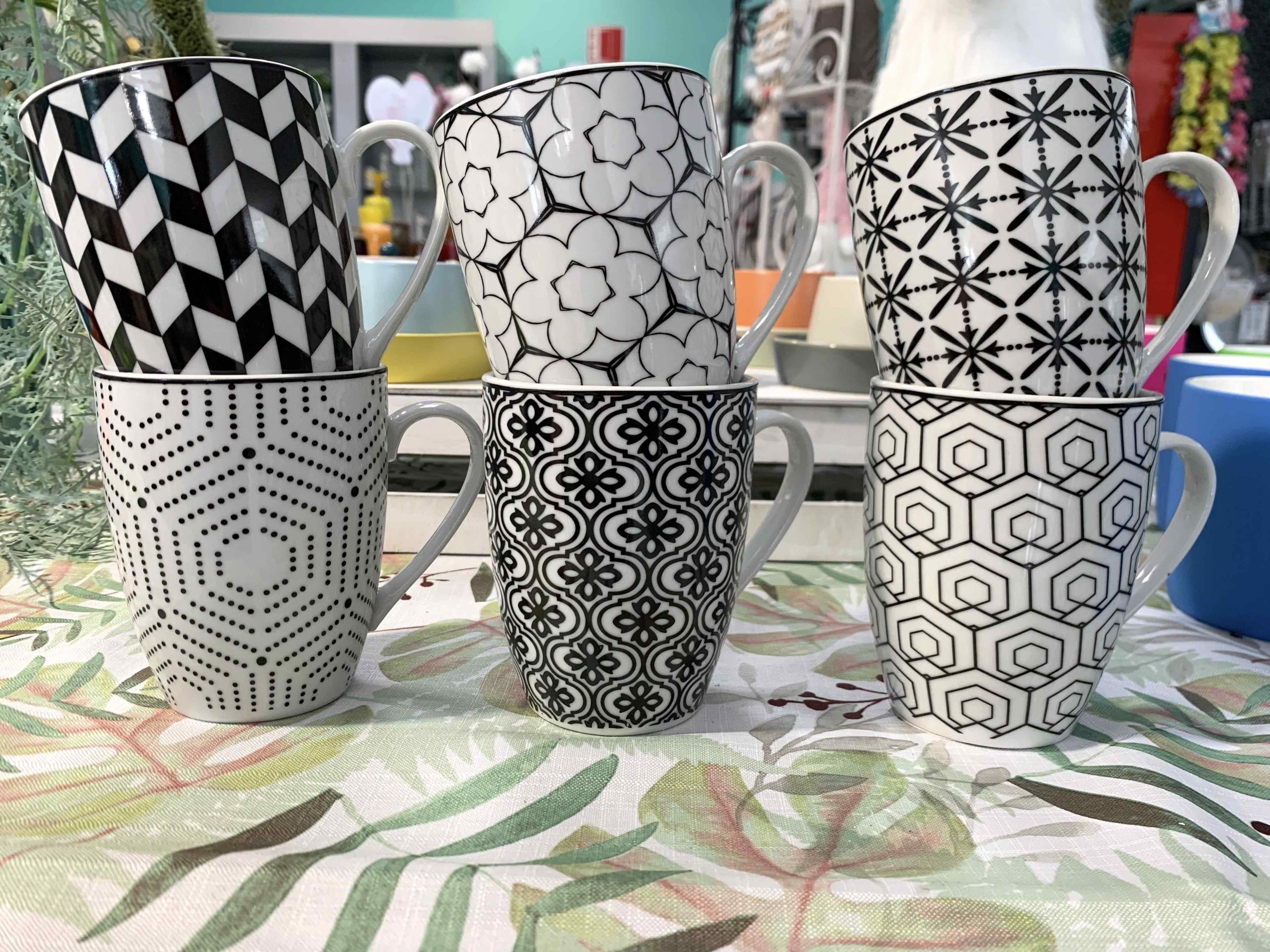 MERCURY MUG GEOMETRICO BIANCA E NERA