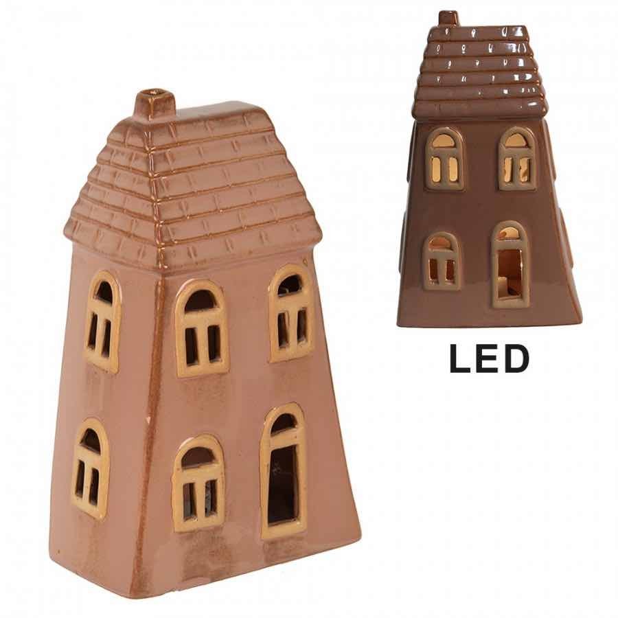 CLAYRE & EEF CASETTA COLOR TERRACOTTA TRIANGOLARE LED
