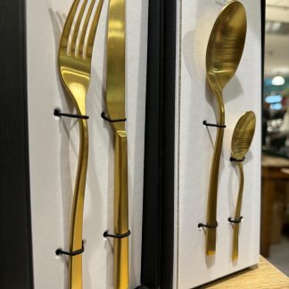 MEPRA SET 24 POSATE ORO SATINATO