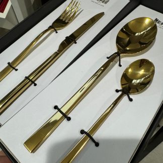 MEPRA SET 24 POSATE ORO LUCIDO