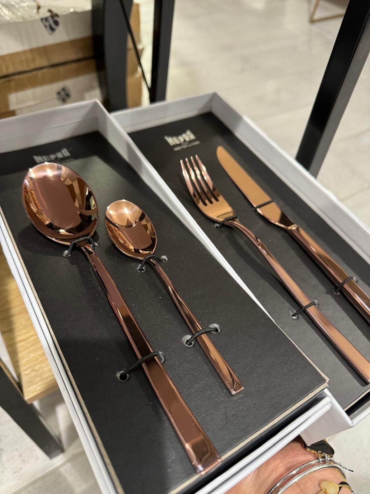 MEPRA SET 24 POSATE BRONZO LUCIDO