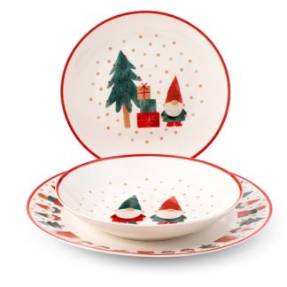 SERVIZIO TAVOLA GNOMI PORCELLANA