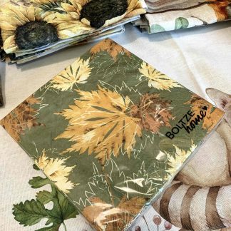 TOVAGLIOLI CARTA FOGLIE AUTUNNO