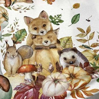 TOVAGLIA ANIMALETTI DEL BOSCO AUTUNNO