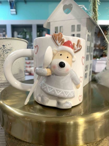 TAZZA C/CUCCHIAINO RENNA