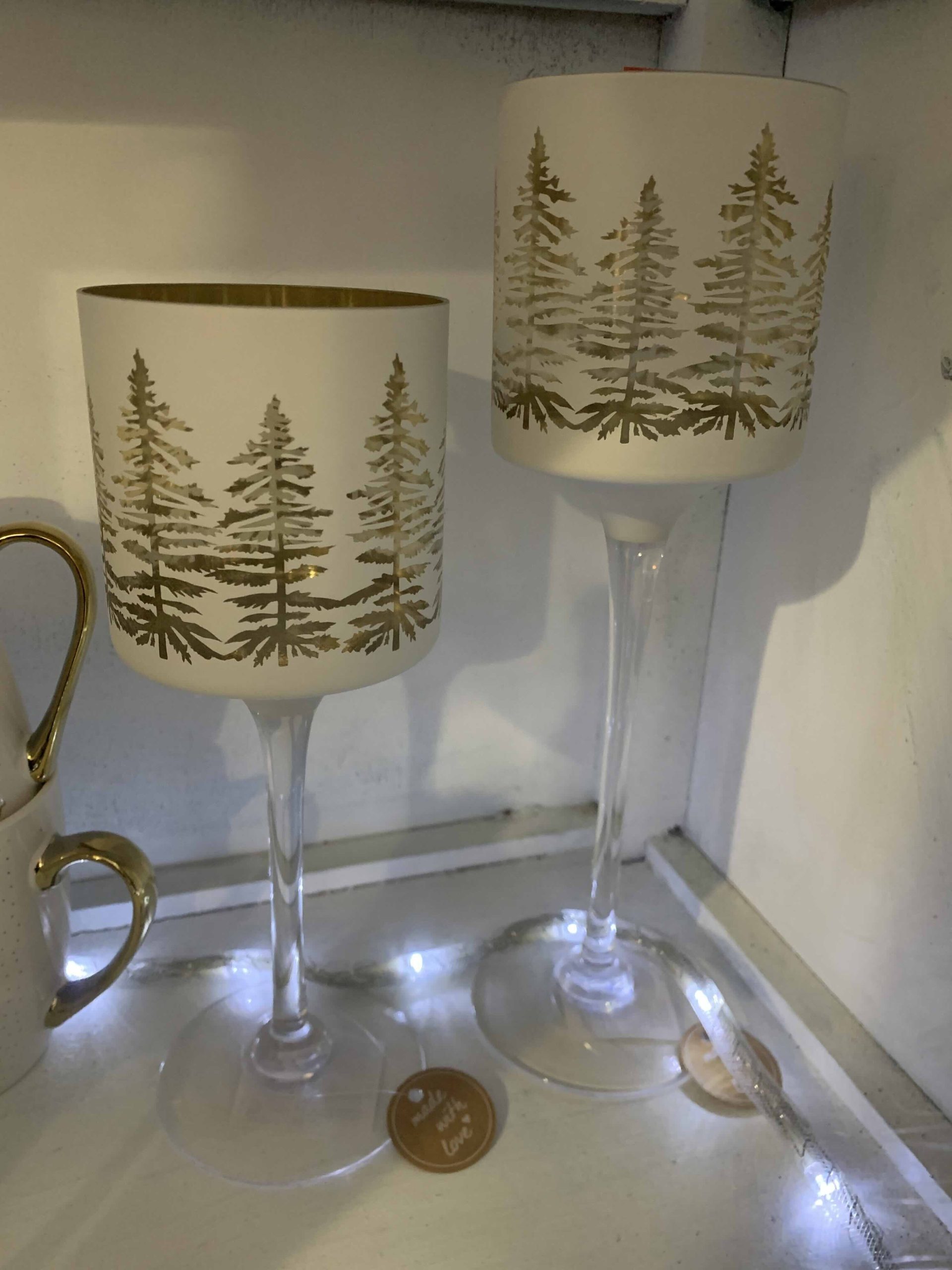 SET 2PZ PORTA TEALIGHT PINI