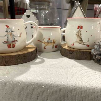 TAZZINA BOMBATA GATTO NATALE