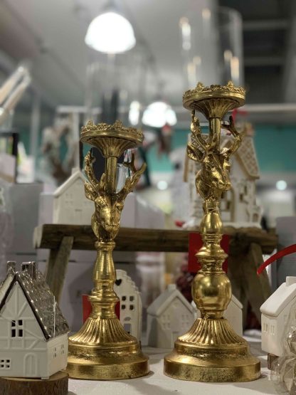 VILLA ALTACHIARA CANDELABRO CERVO ORO