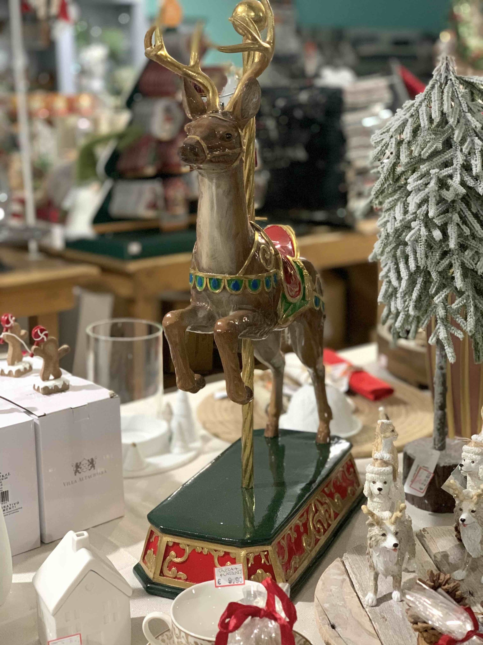 CLAYRE & EEF DECORAZIONE GIOSTRA CERVO