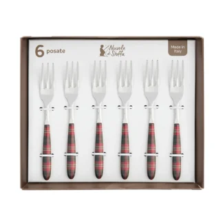 NUVOLE DI STOFFA SET 6 FORCHETTINE DOLCE QUEEN