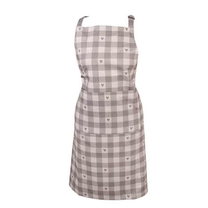 CLAYRE & EEF GREMBIULE CUORI GRIGIO