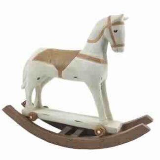 DECORAZIONE CAVALLO A DONDOLO LEGNO