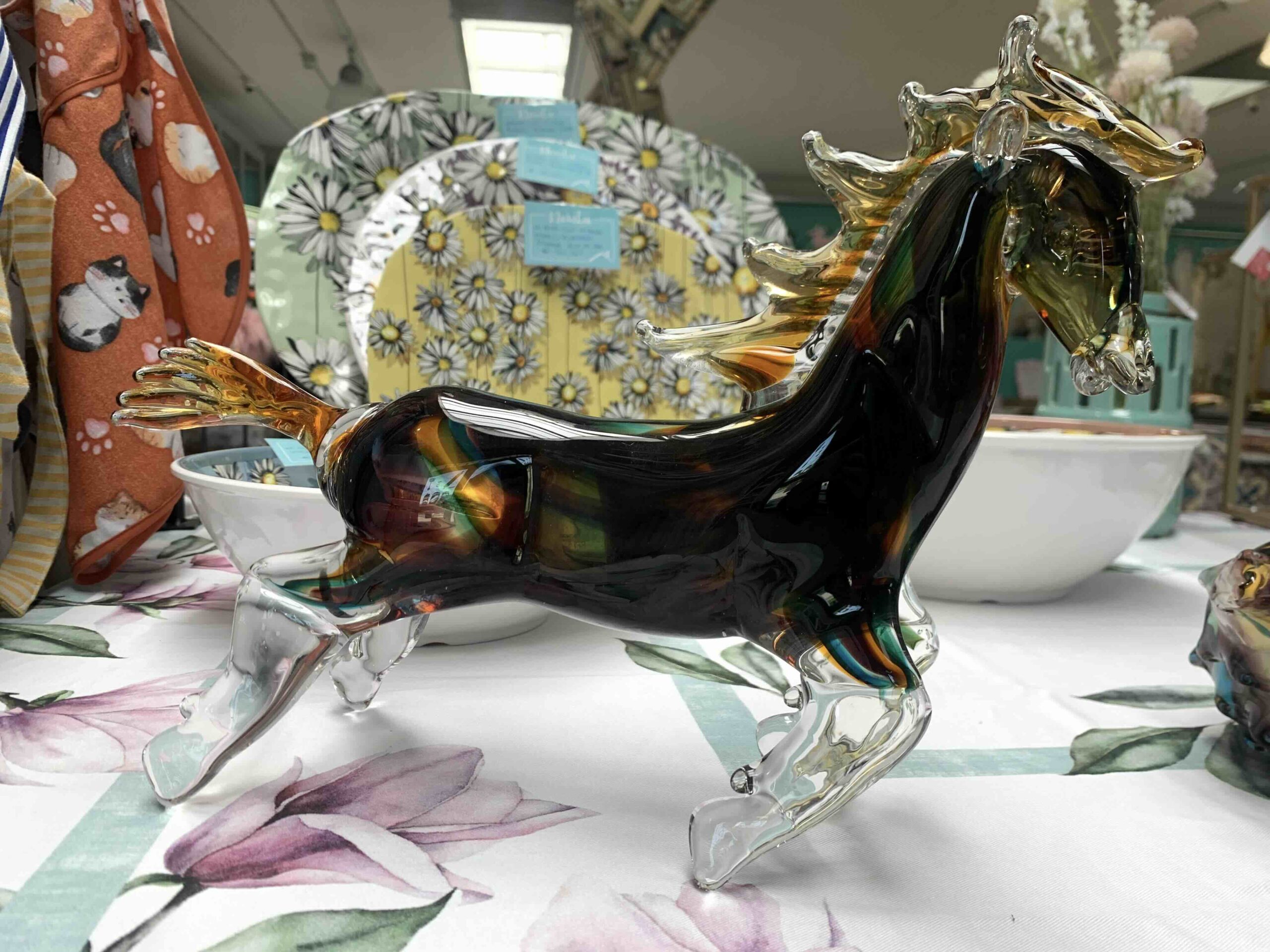 DECORAZIONE VETRO CAVALLO