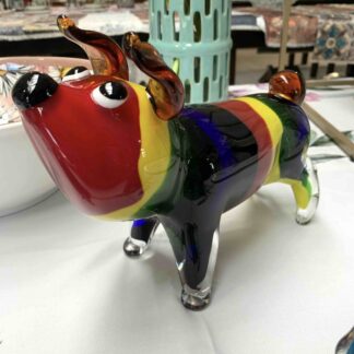 DECORAZIONE VETRO CANE