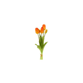 NUVOLE DI STOFFA MAZZO TULIPANI ARANCIO