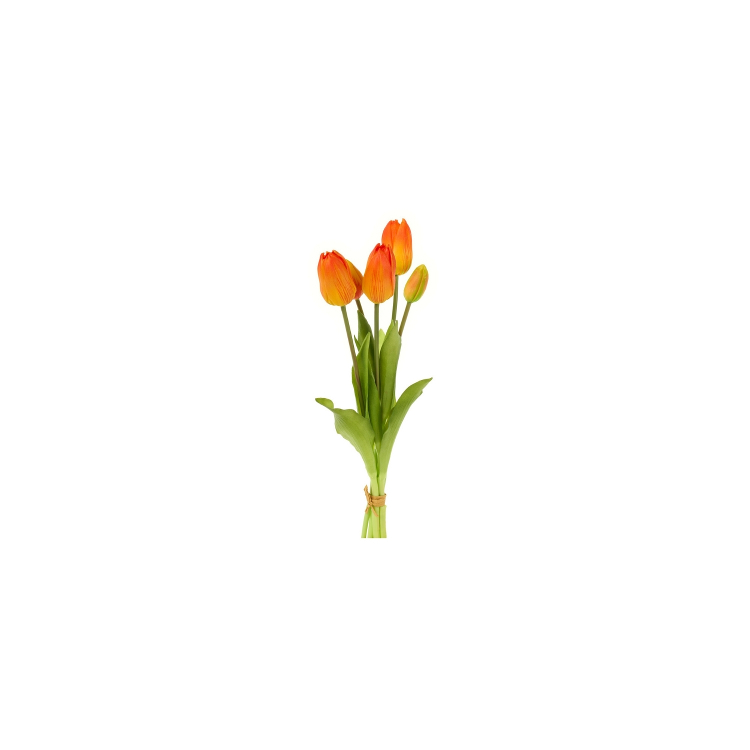 NUVOLE DI STOFFA MAZZO TULIPANI ARANCIO