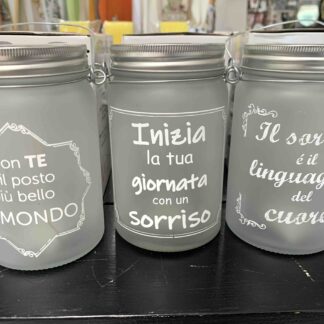 BARATTOLO IN VETRO CON LED