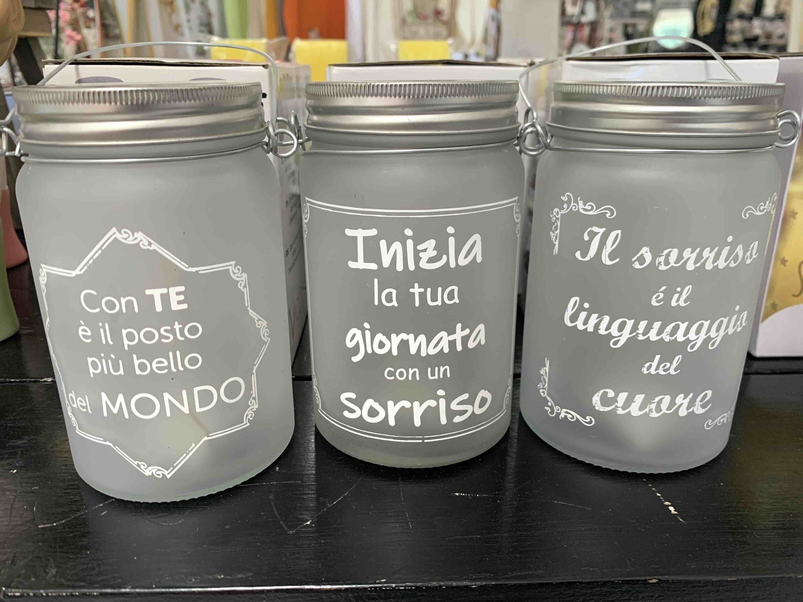 BARATTOLO IN VETRO CON LED