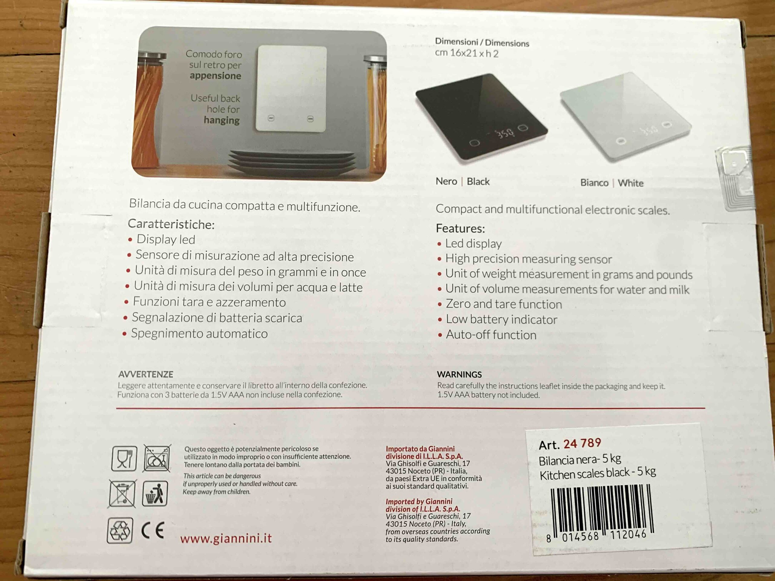 GIANNINI BILANCIA ELETTRONICA 5 KG - immagine 2