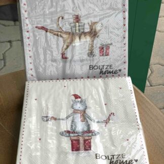 TOVAGLIOLI CARTA GATTO NATALE