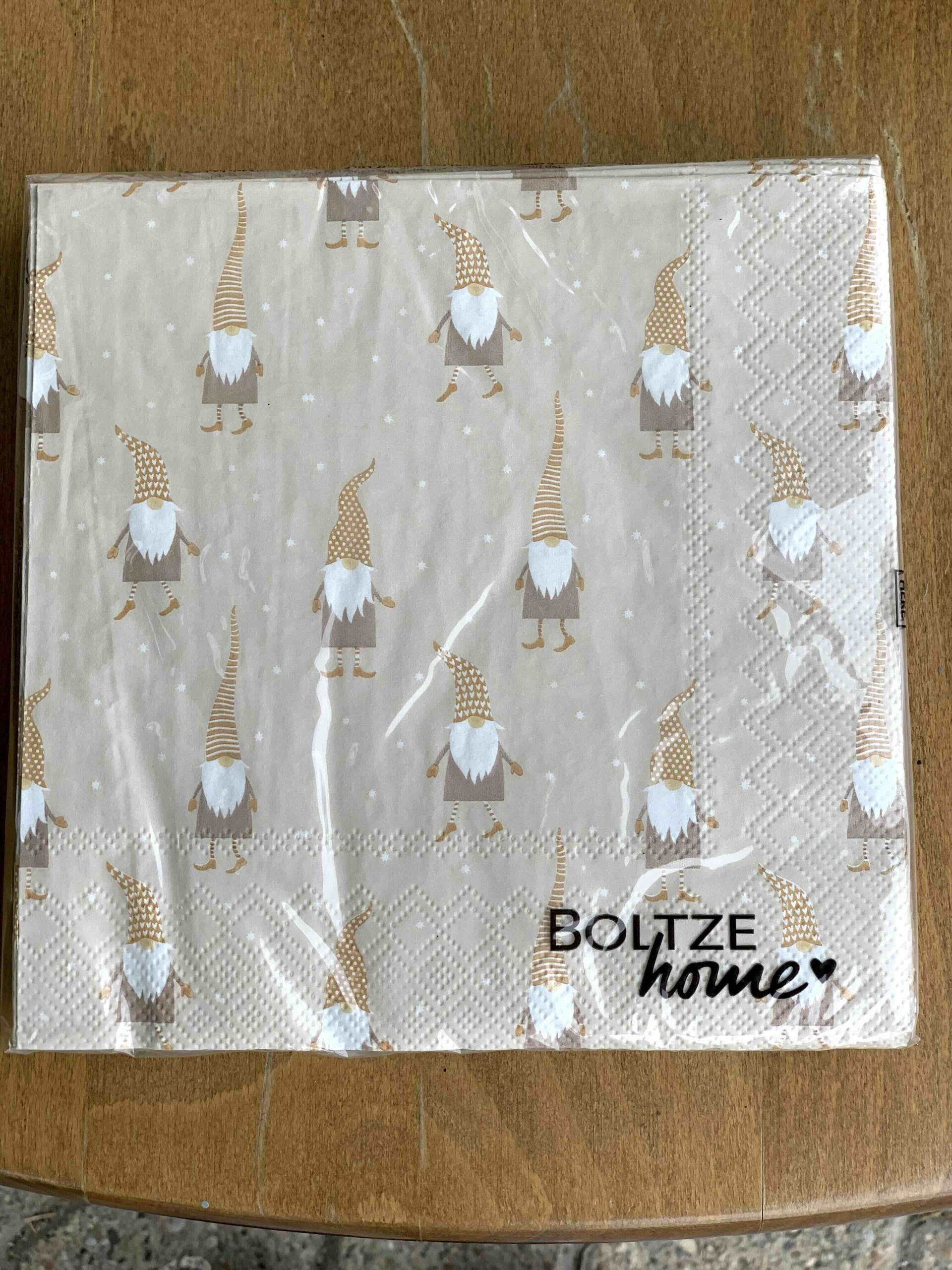 TOVAGLIOLI CARTA GNOMI BEIGE - immagine 3