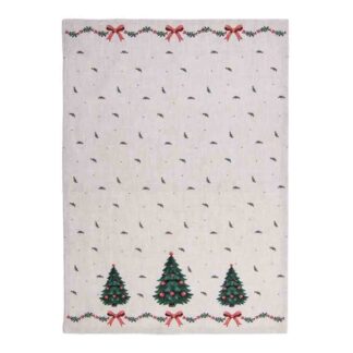CLAYRE & EEF CANOVACCIO COTONE MERRY ALBERI NATALE