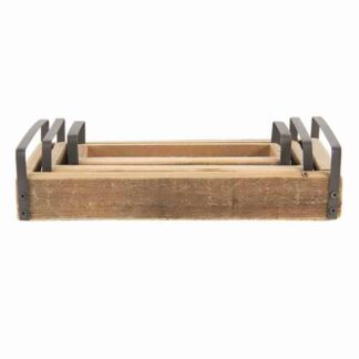 CLAYRE & EEF VASSOIO LEGNO RETTANGOLARE C/MANICI