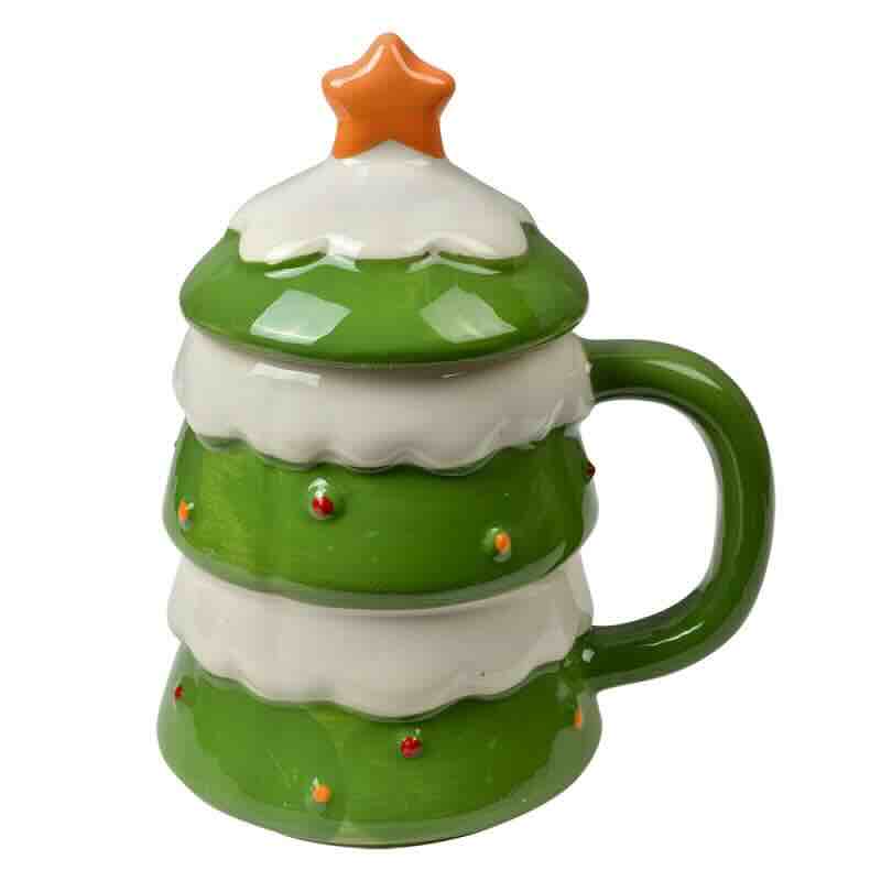 CLAYRE & EEF TAZZA C/COPERCHIO ALBERO NATALE