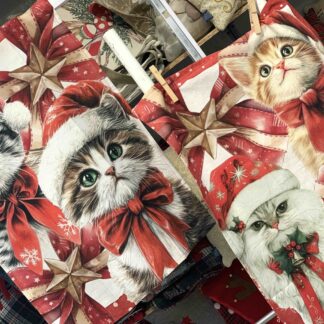 SET 2 CANOVACCI GATTI NATALE