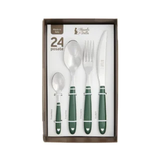 SET 24 POSATE NUVOLE DI STOFFA DEMETRA