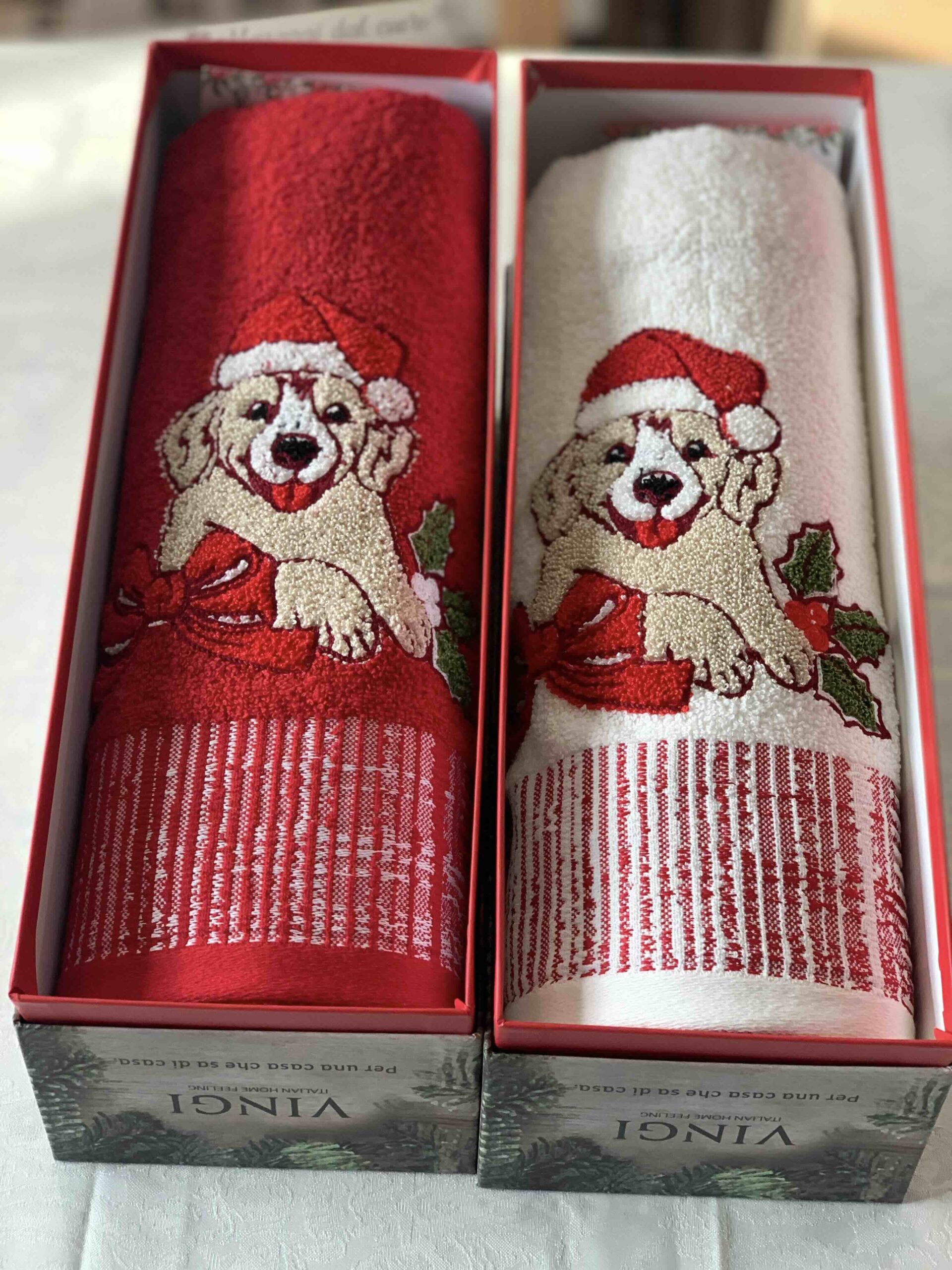 VINGI SET BAGNO CAGNOLINO NATALE