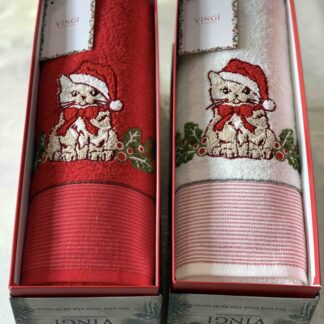 VINGI SET BAGNO GATTINO NATALE