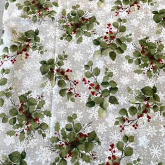 TOVAGLIA FIOCCHI DI NEVE E BACCHE
