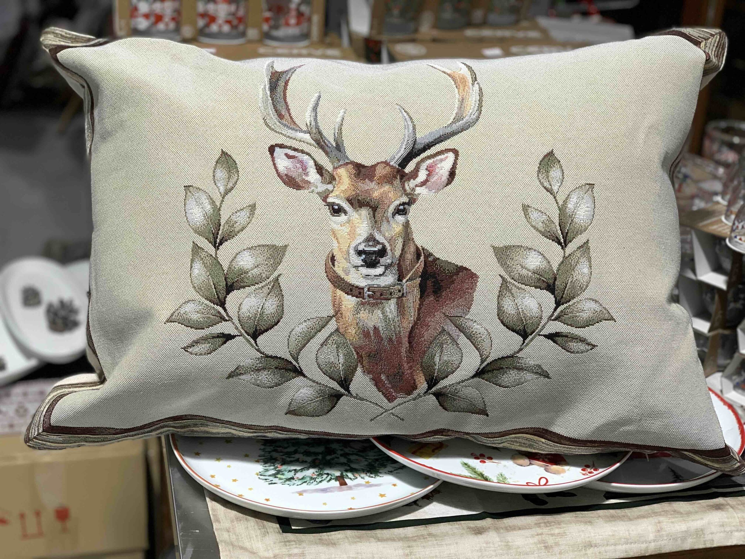 CUSCINO MAXI RETTANGOLARE CERVO COLLARE