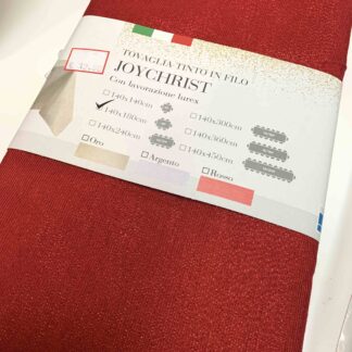 TOVAGLIA TINTO FILO JOYCHRISTMAS ROSSO