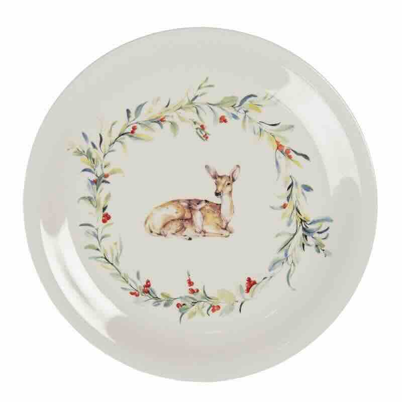 CLAYRE & EEF PIATTO PORTATA CERVO NATALE