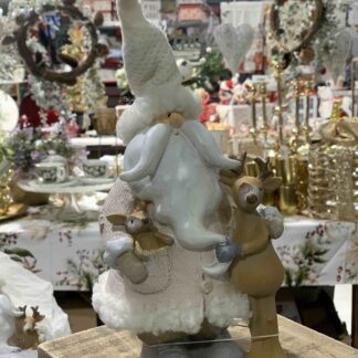 TONOSUTONO DECORAZIONE BABBO ABBRACCIO RENNA