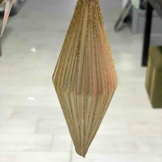 VACCHETTI PALLINA DI NATALE ROMBO ORO