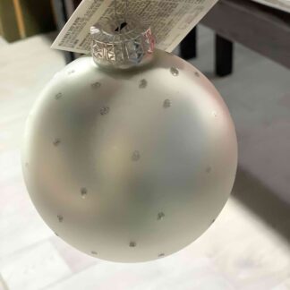 MERCURY PALLINA DI NATALE VETRO ARGENTO