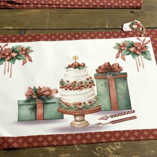 NUVOLE DI STOFFA TOVAGLIETTA AMERICANA DOLCI DI NATALE