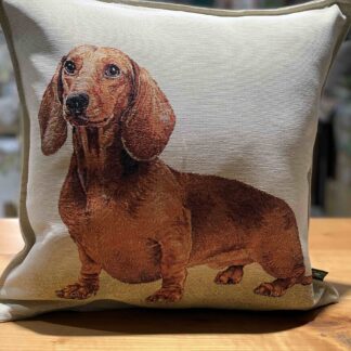 CUSCINO ARREDO BASSOTTO MARRONE