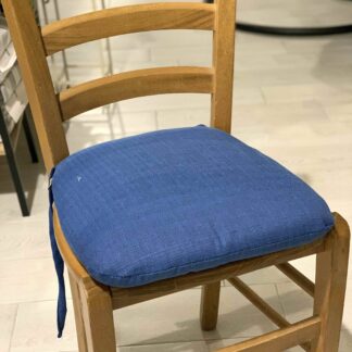 CUSCINO FORMA SEDIA SFODERABILE BLU CINA