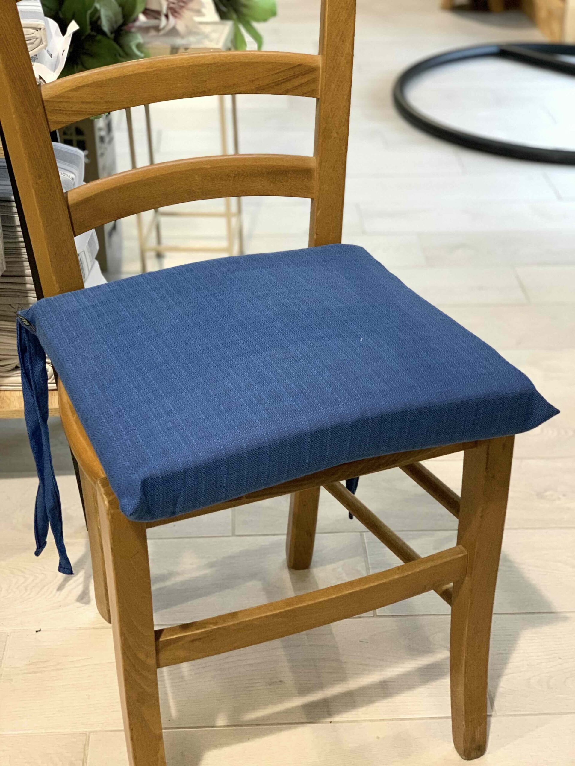 CUSCINO SEDIA SFODERABILE DALIAN BLU CINA