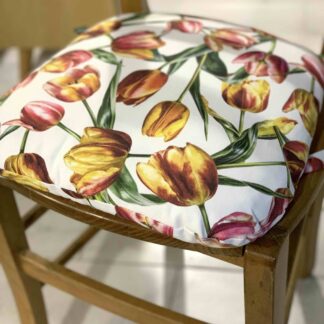 CUSCINO FORMA SEDIA SFODERABILE OLANDA TULIPANI