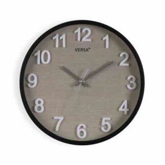 OROLOGIO DA PARETE GRIGIO E NERO