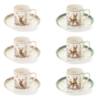 NUVOLE DI STOFFA SET 6 TAZZINE PASQUA PEN PEN